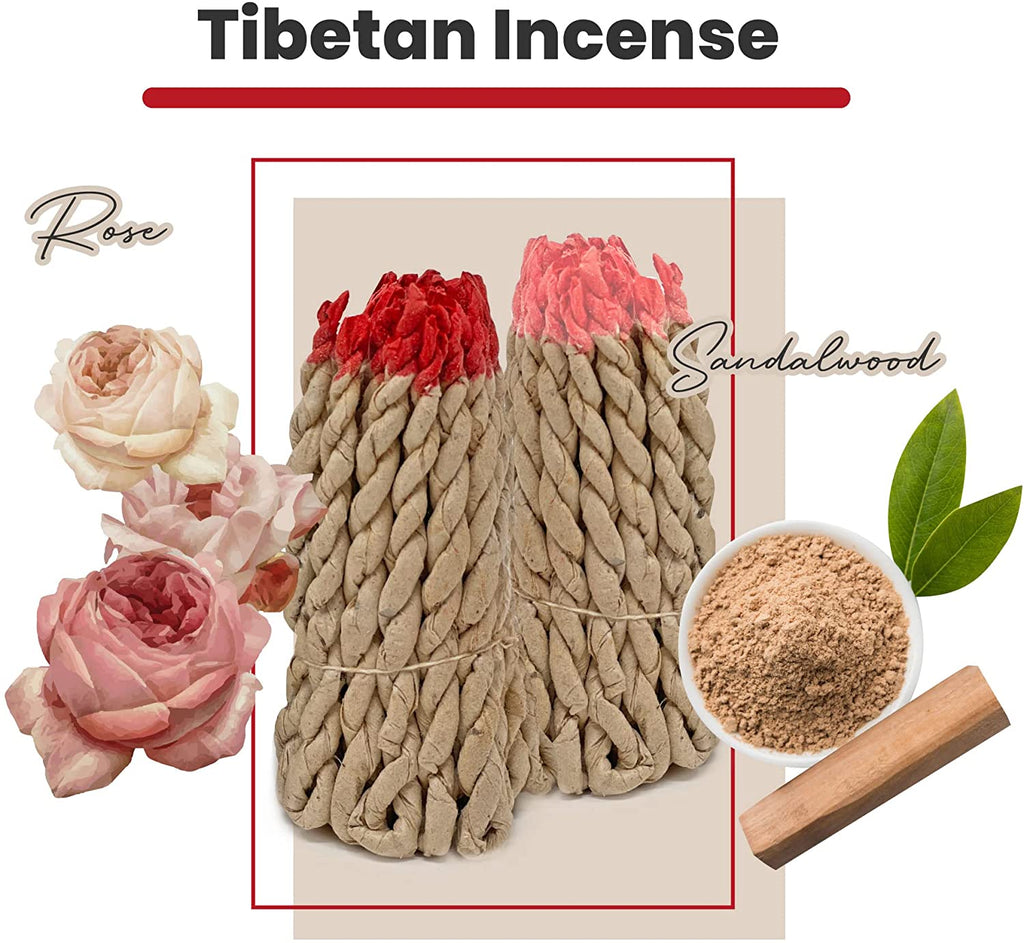 Tibetan Singing Bowl Set– 2 Bowls with Lokta Rope Incense, 4 inches and 3.1 inches Authentic Handcrafted in Nepal – Meditation, Yoga, Chakra, Healing, Mindfulness