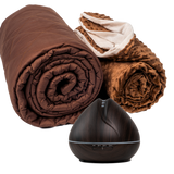 Weighted Blanket W/ Cover + 400 ML Diffuser Bundle